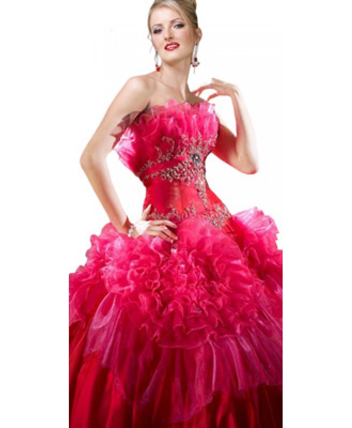 Ravishing Ruffled Ball Gown