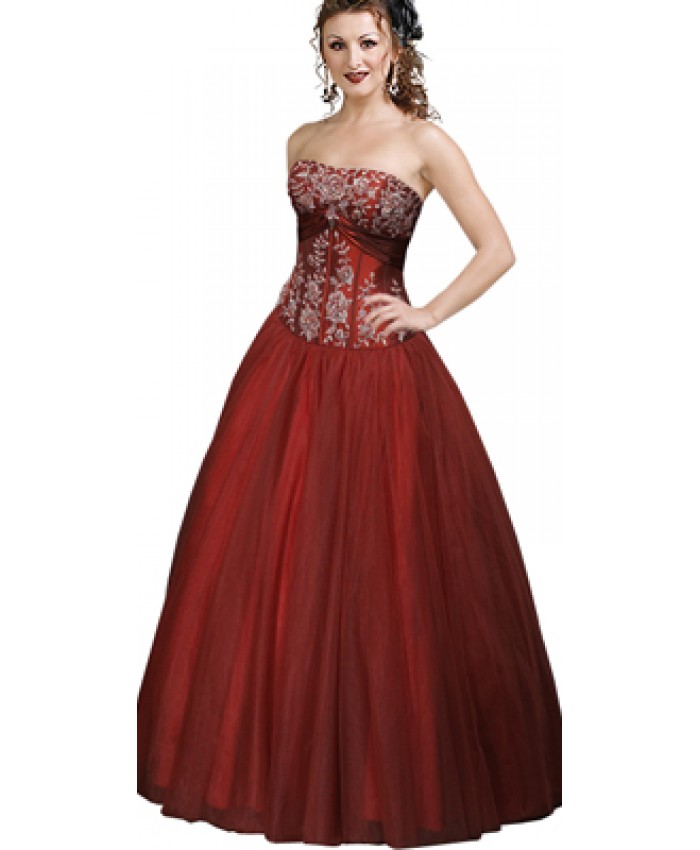 Dazzling strapless ball gown