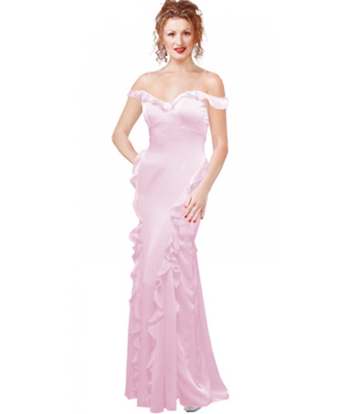 Sensuous Off Shoulder Ruffled Prom Gown