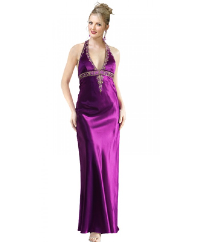 Delightful halter gown