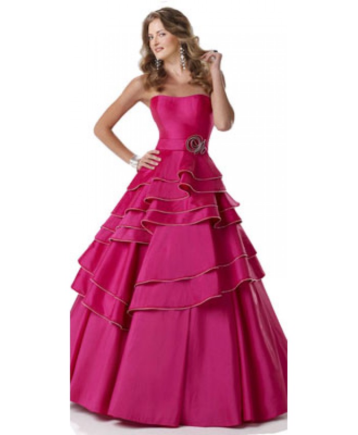 Strapless Christmas Party Dress