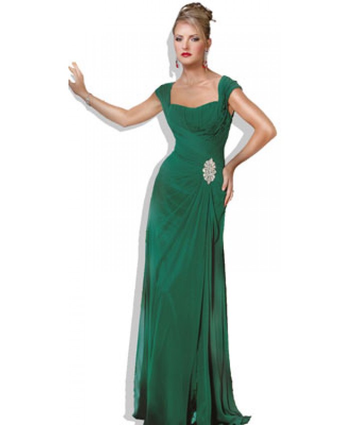 Graceful Floor Length Christmas Gown