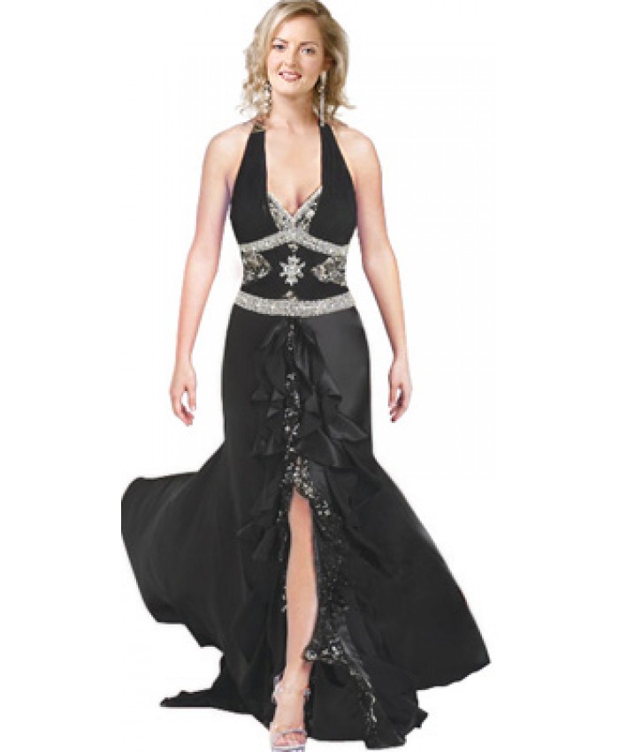 Sparkling beaded Evening gown