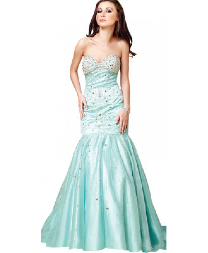 Fish Cut Strapless Easter Gown