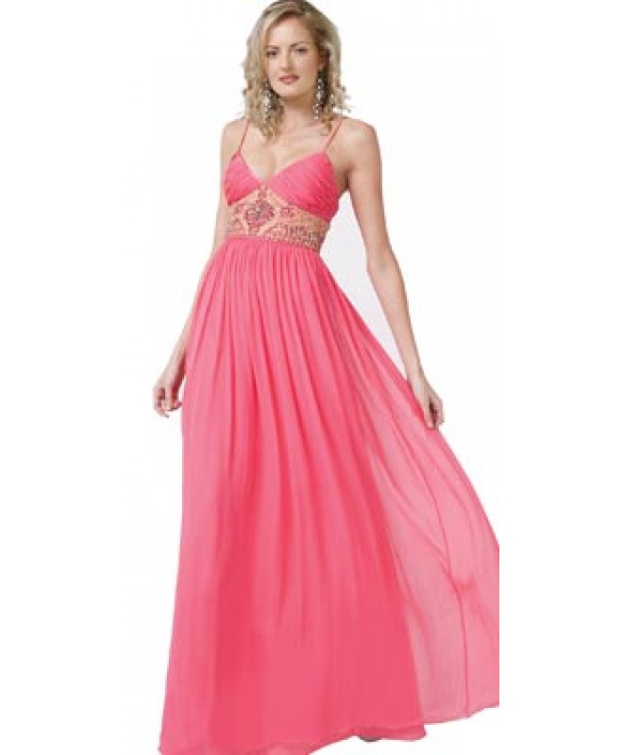 Thin Lined Airy Evening Gown