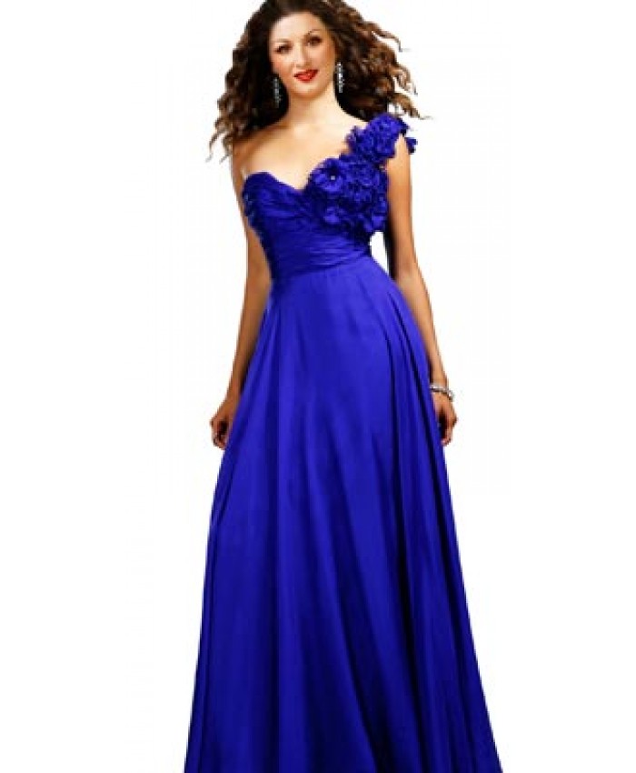 Rosette Evening Gown