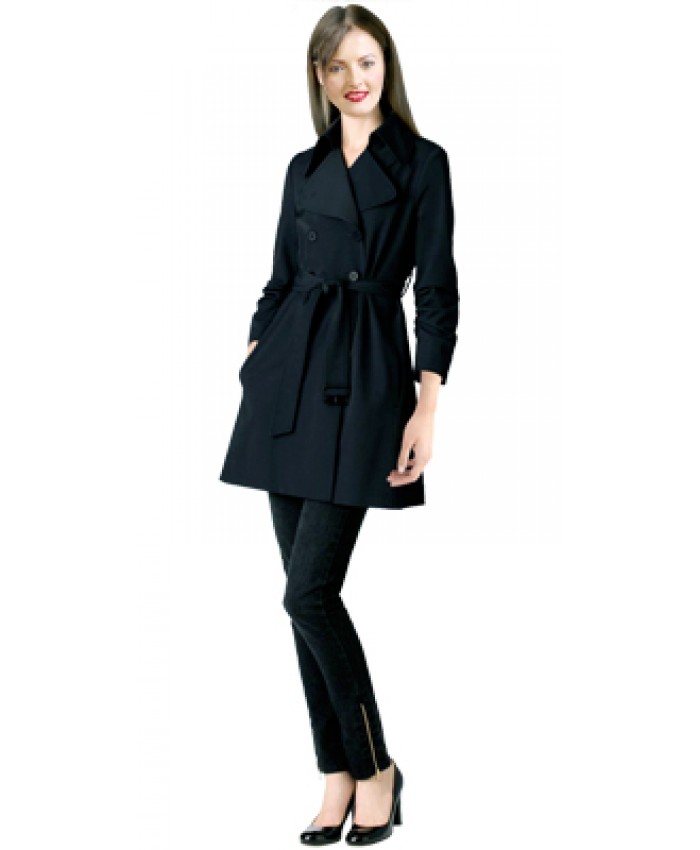 Double Breasted Office black Coat