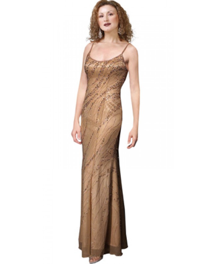 Shimmering embroidered homecoming dress
