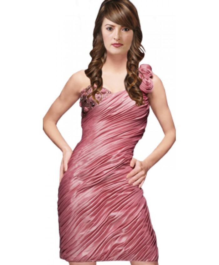 Ravishing Rose Sleeved Ruched Dress