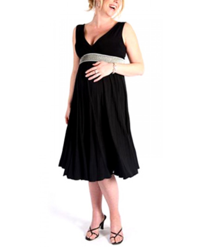 Thick strapped maternity dress
