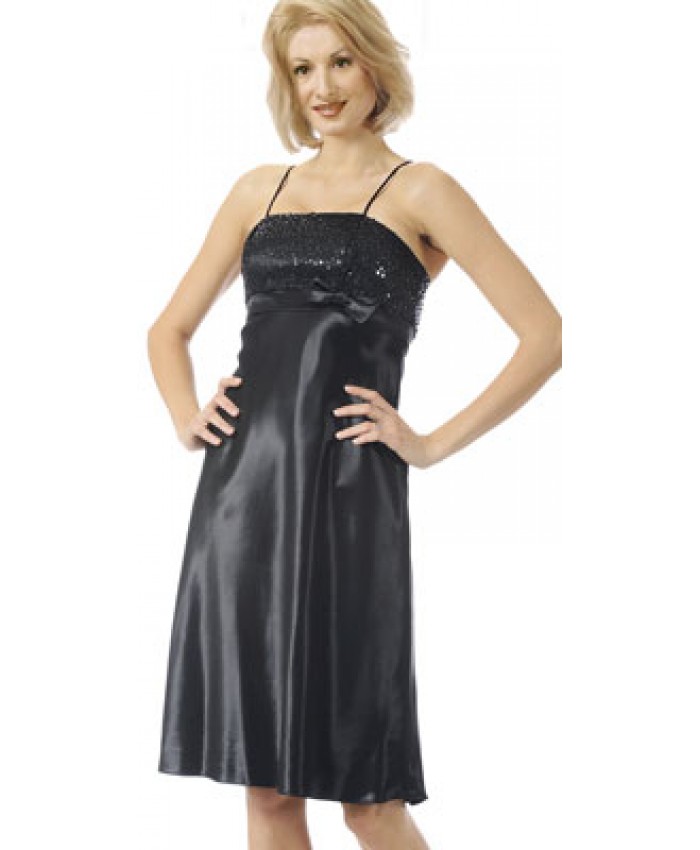 Sexy Bodice Black Dress