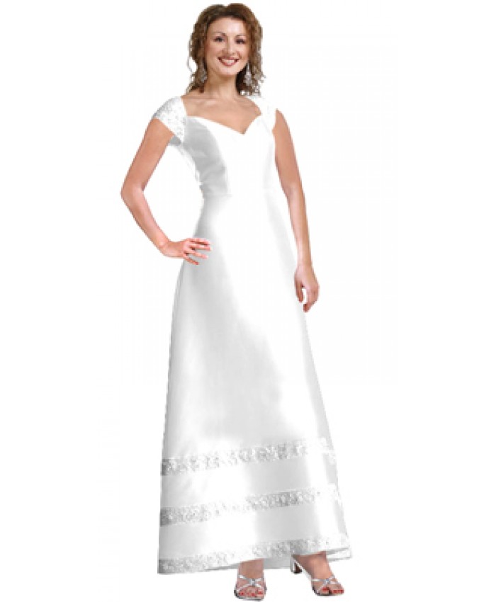 Matte Satin Formal A-line Dress
