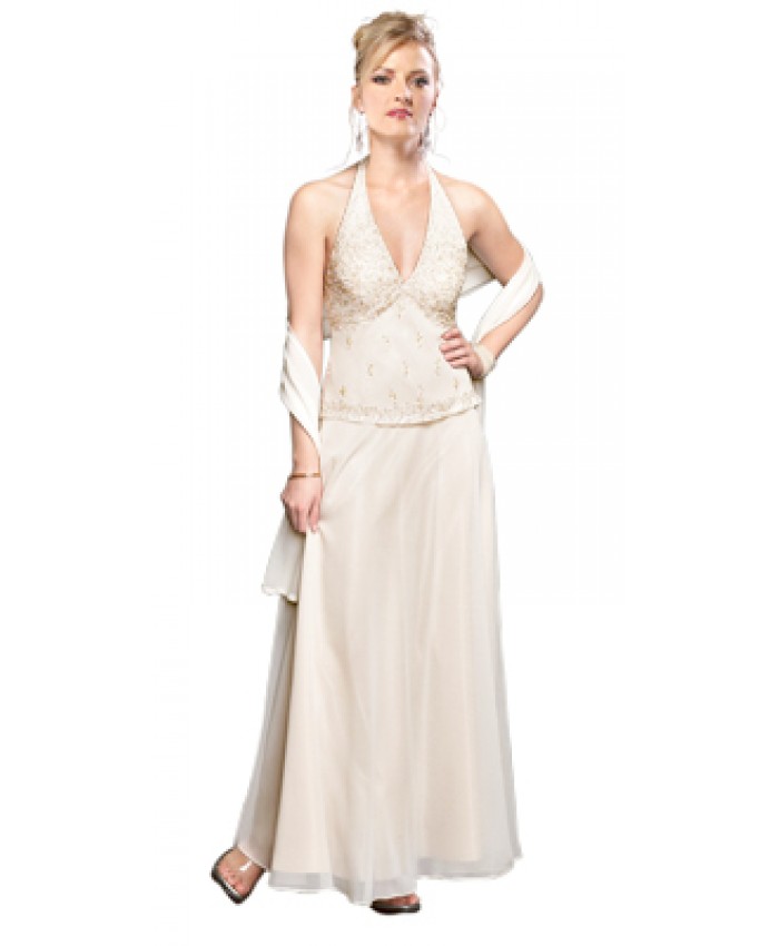 Halter mother of the bride dress