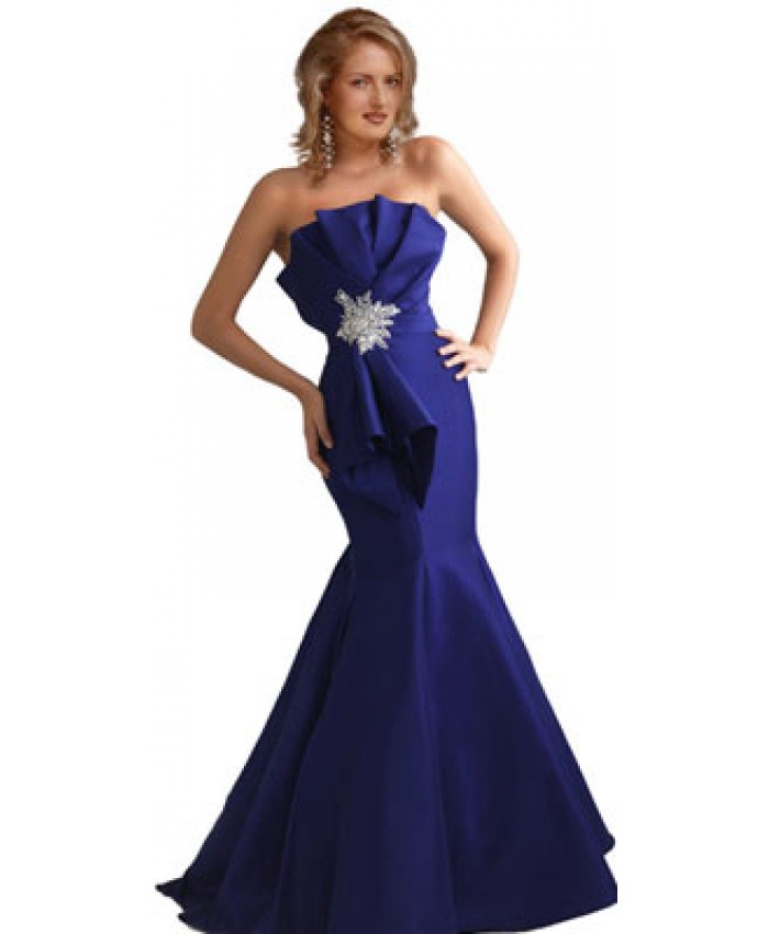 New Year Strapless Evening Gown