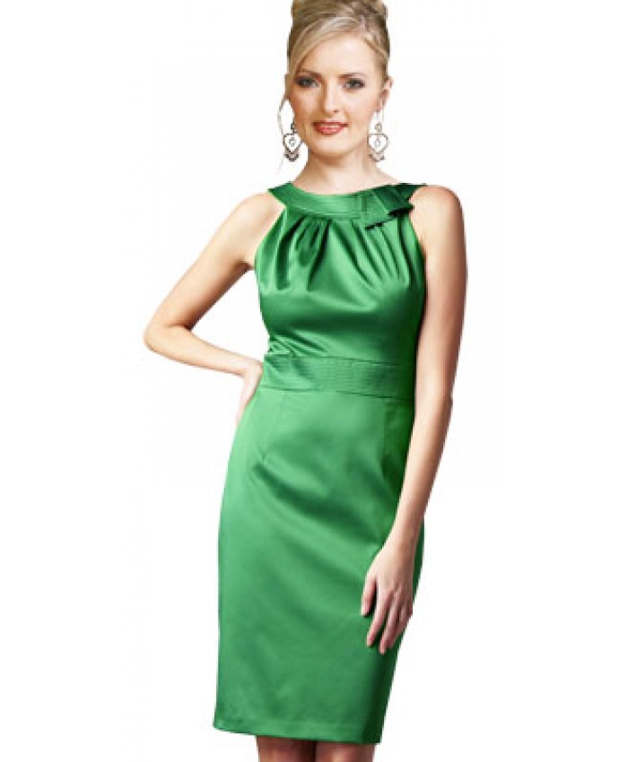 Awesome Sleeveless Green Dress