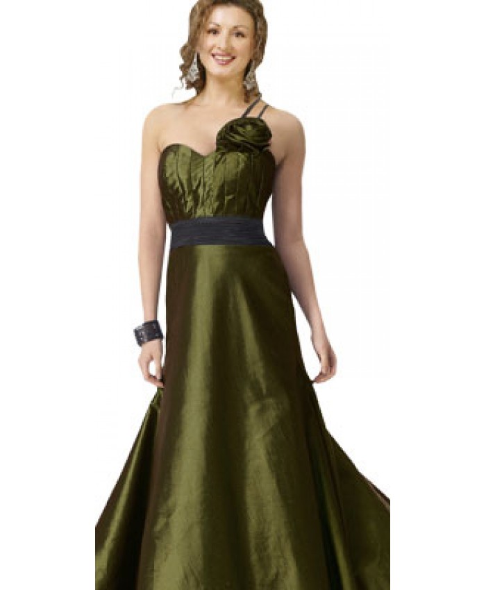 Wondrous One Sided Paddy’s Day Gown