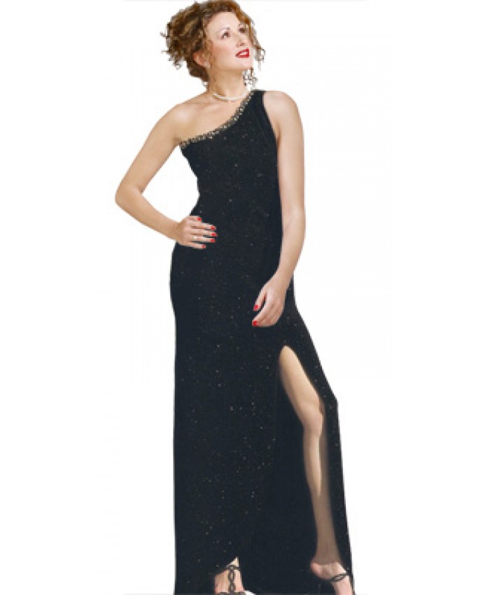 Dazzling one shoulder spring dress