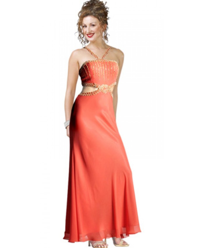 Side cutout spring gown