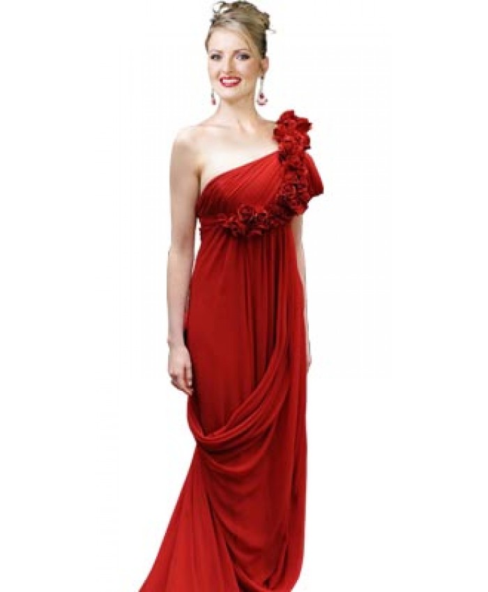 Anna Hathway Style Red Carpet Dress