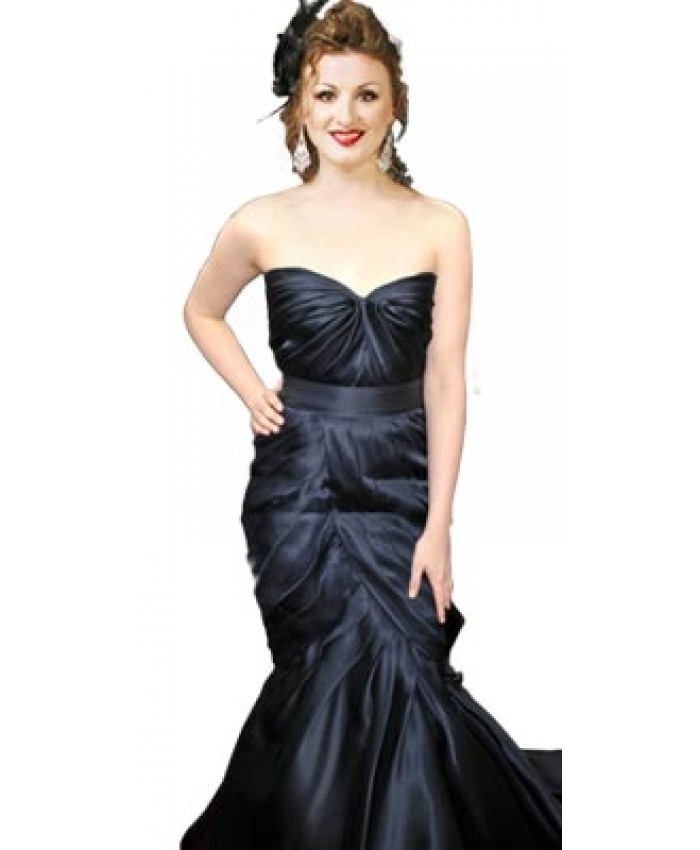 Kirsten Stewart Inspired Black Red Carpet Dress