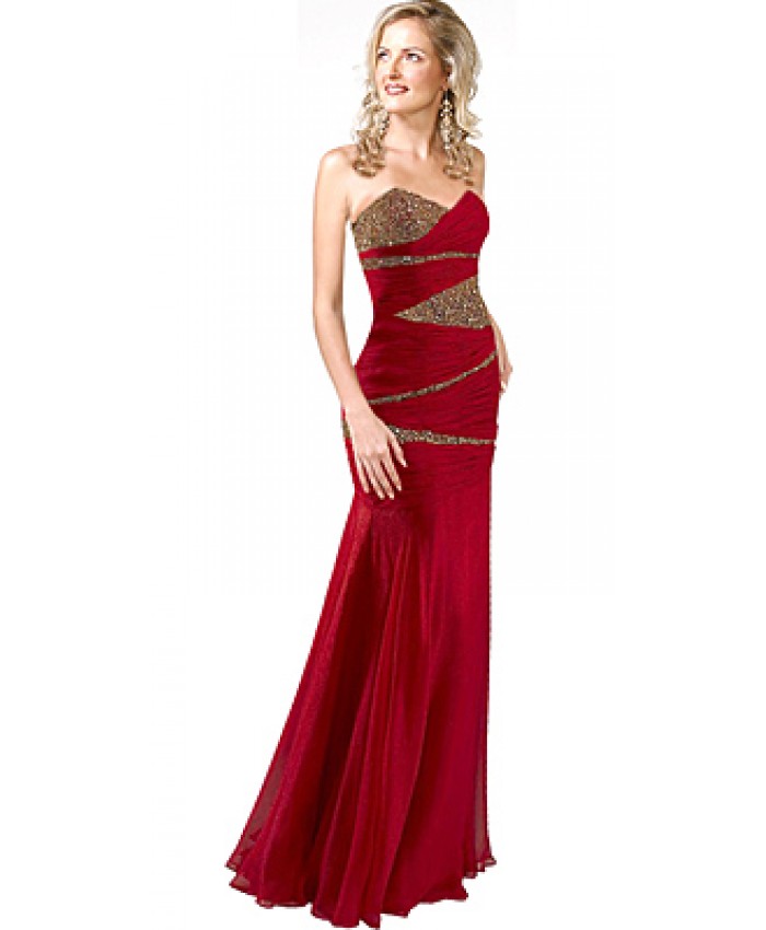 Glamorous Chiffon Evening Gown