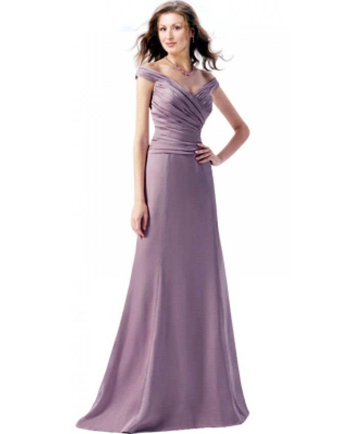 Off-The-Shoulder Women’s Day Gown