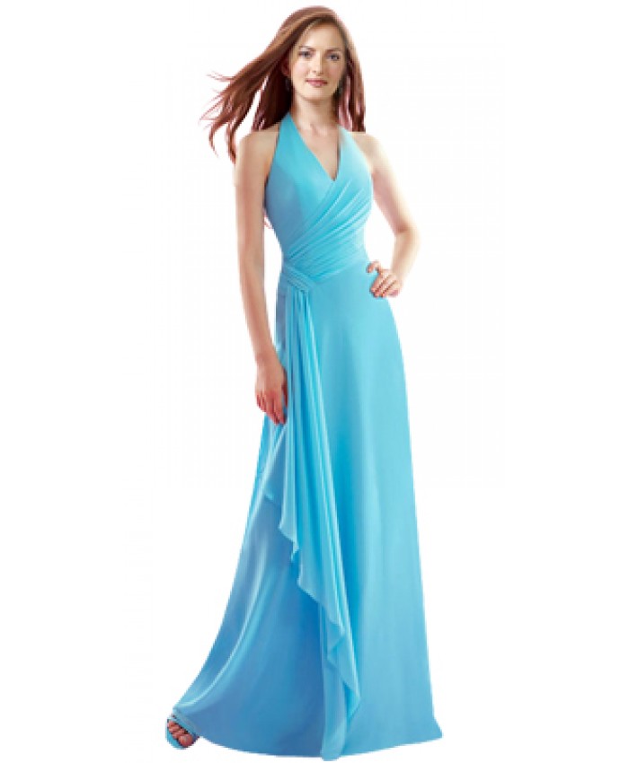 Halter Neckline Women’s Day Gown