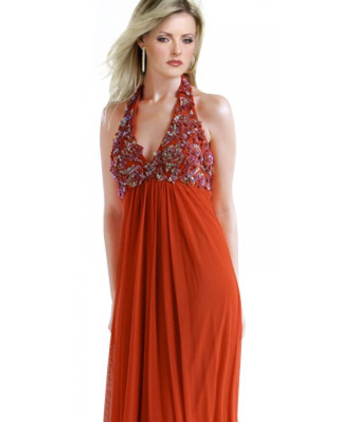 Magnificent Halter Winter Gown