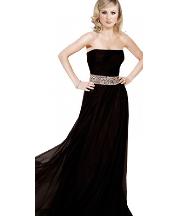 Sophisticatedly Strapless International Youth Dress